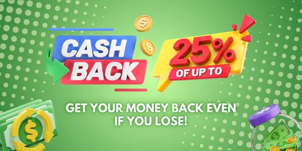 Cashback promotion banner